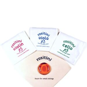 Colophane Rositini pour les petits violons, altos et violoncelles.