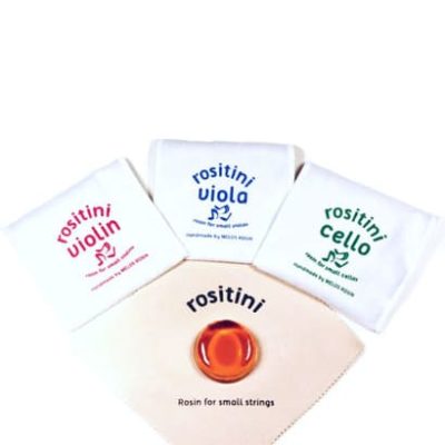 Colophane Rositini pour les petits violons, altos et violoncelles.