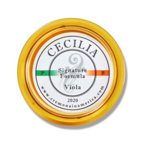 Le logo de la colophane Cecilia Signature pour alto