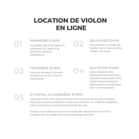 Location de violon en ligne