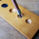 Planche pour pique de violoncelle en érable avec trous