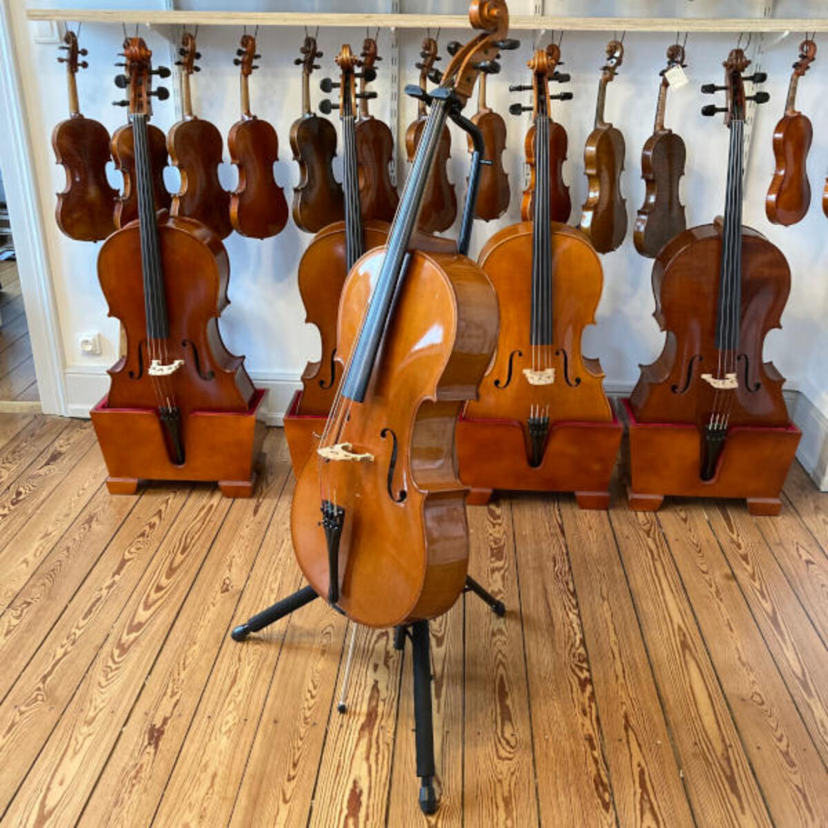 UNE Support pour violoncelle support pour ancrage support pour instrument de protection de plancher 