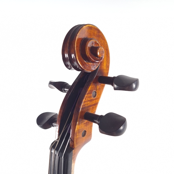 Violon en bois teinté et archet 5cm, Musique, accessoires et