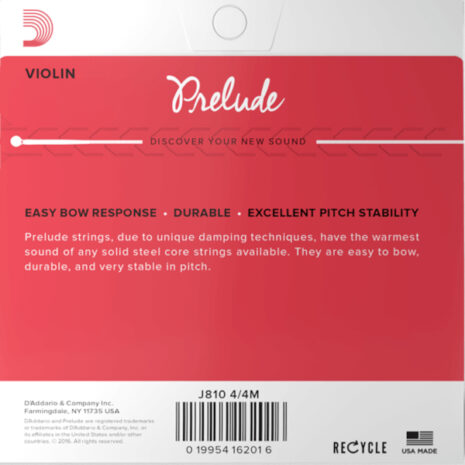 D'Addario Prelude pour violon Medium